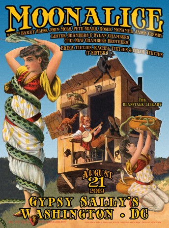 2019-08-21 @ Gypsy Sally's with Moonalice Big Band, including T Sisters and New Chambers Bros.